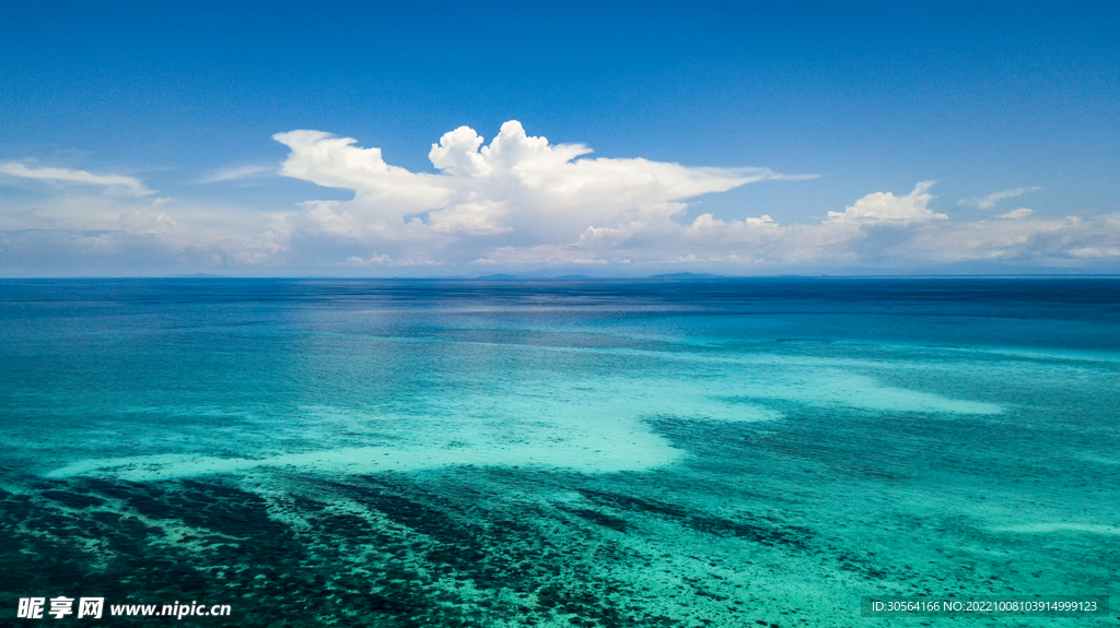 藍色海洋海水