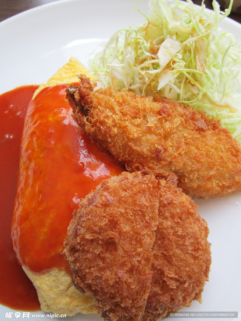 油炸雞排美食