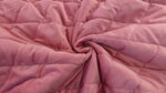 藕粉色水晶绒毛毯布料