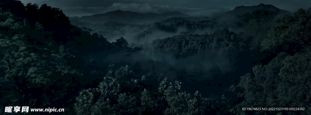 壁紙 黑夜山峰