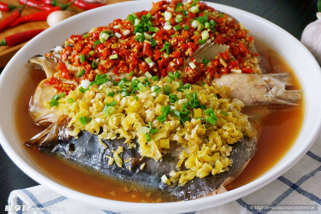 剁椒魚頭攝影素材