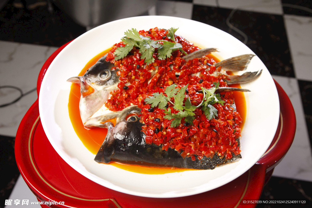 剁椒魚頭攝影素材