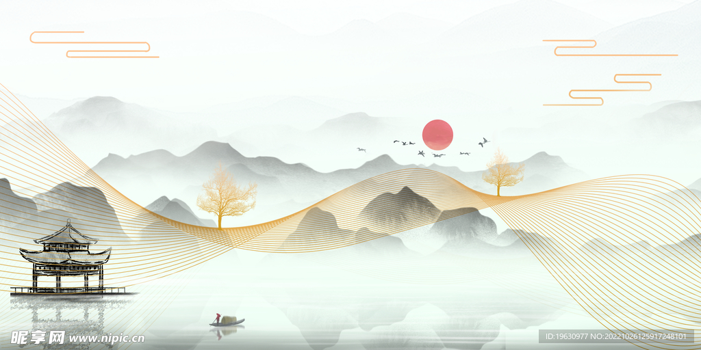 新中式背景
