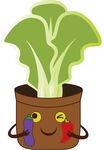 卡通盆栽蔬菜