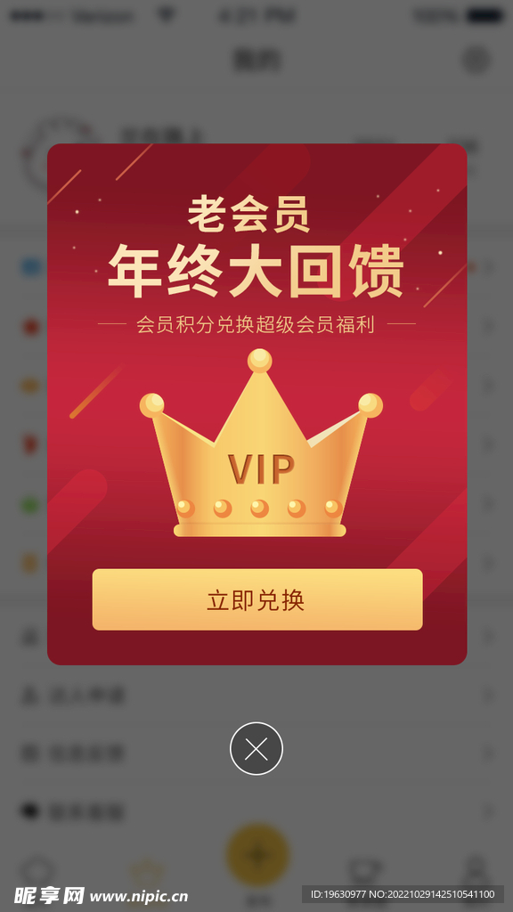 高端會(huì)員界面
