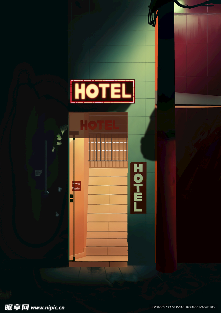 夜晚旅店