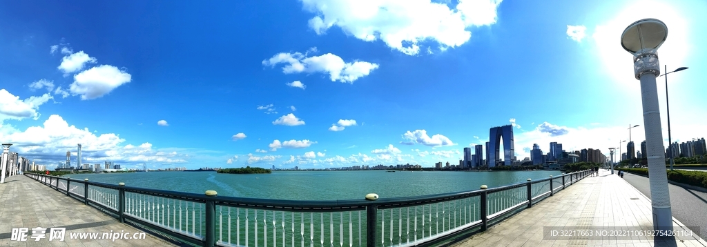 苏州金鸡湖风景图