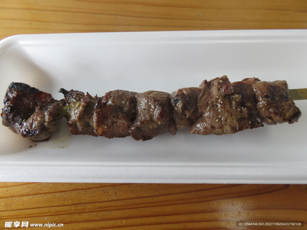 牛肉烤串美食