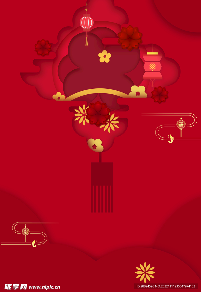 红色喜庆节日春节背景