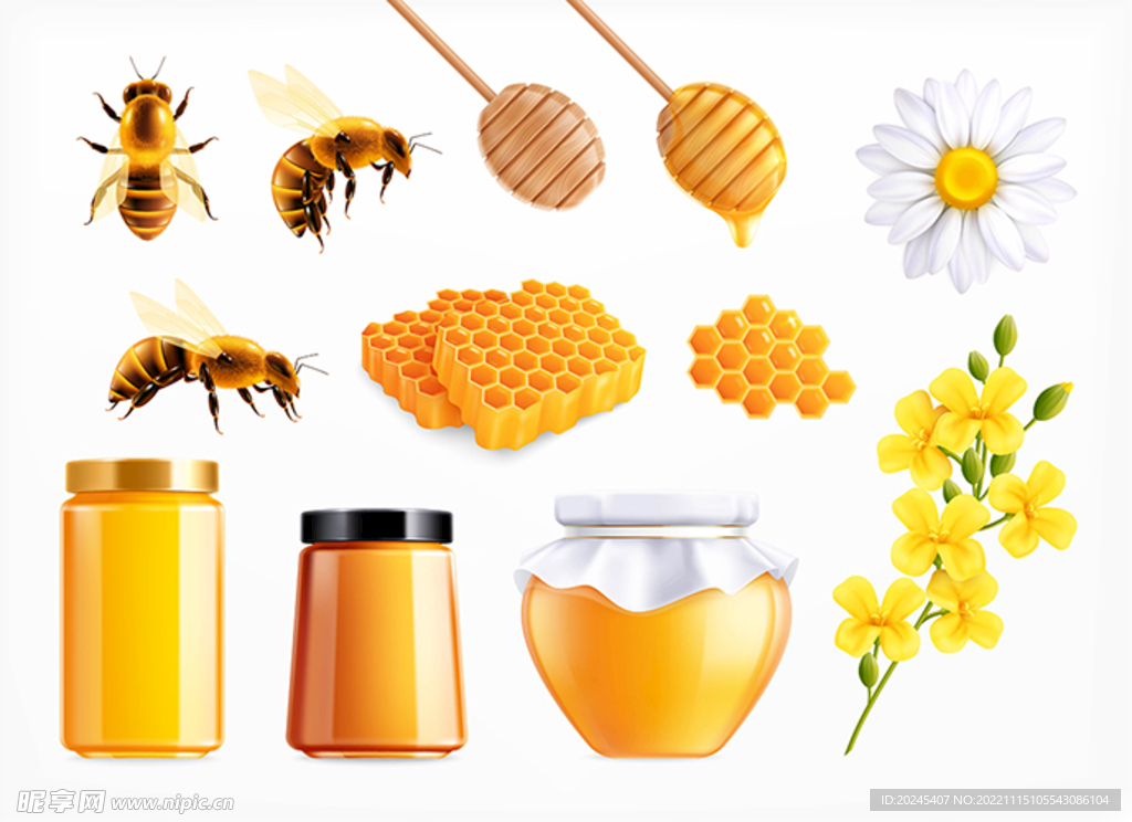 蜂蜜相关元素