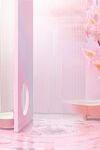 粉色浴室场景