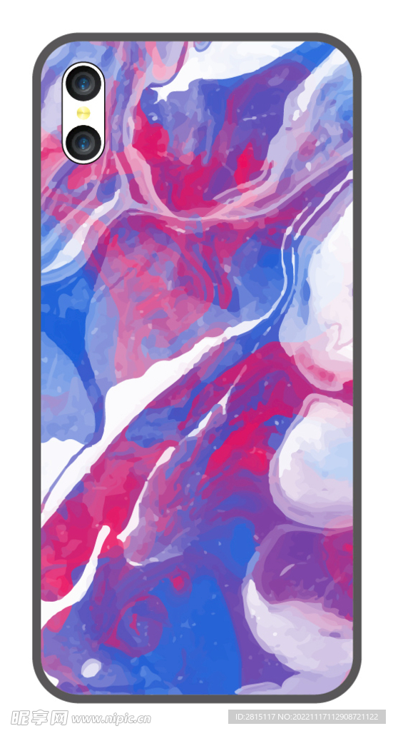创意手机壳 水彩花纹 彩绘图案