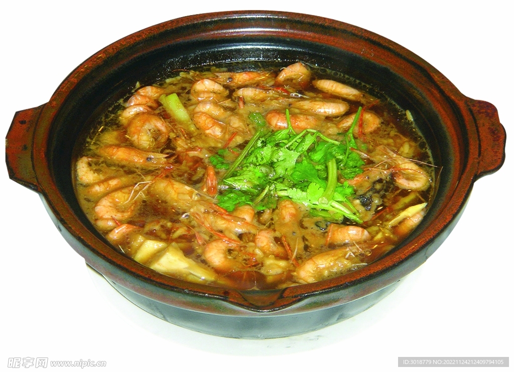 酒精蝦仁煲