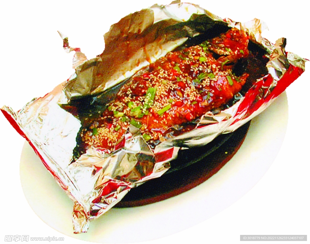 鐵板澆汁鱸魚