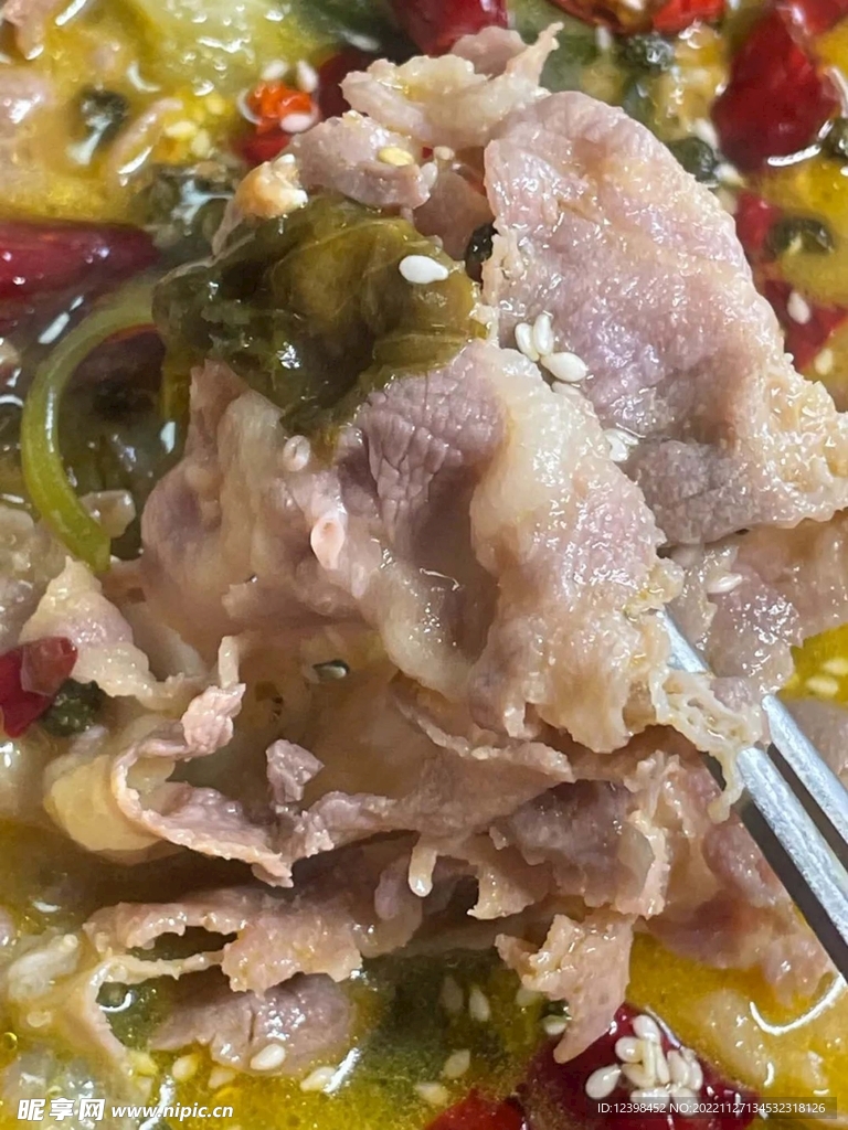 酸菜肉片