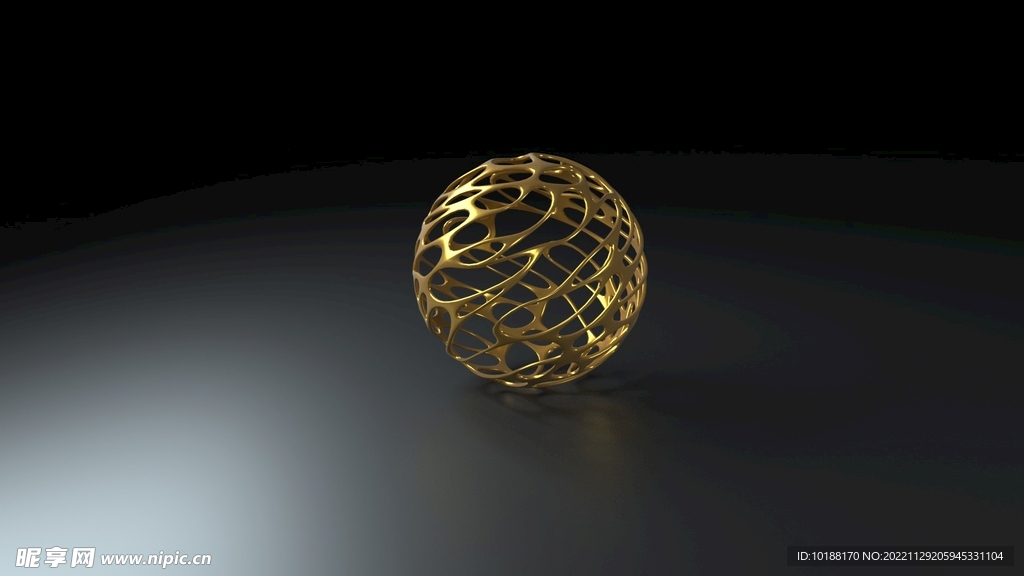 C4D镂空球体模型