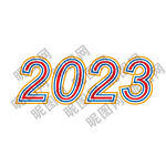 2023彩色字体
