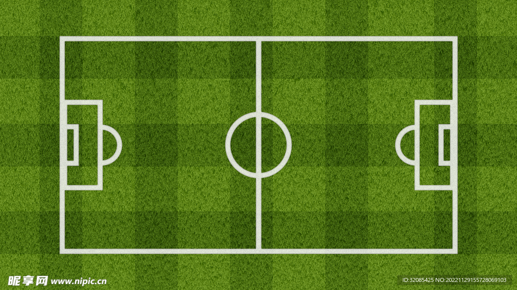 绿色卡通世界杯足球场背景元素