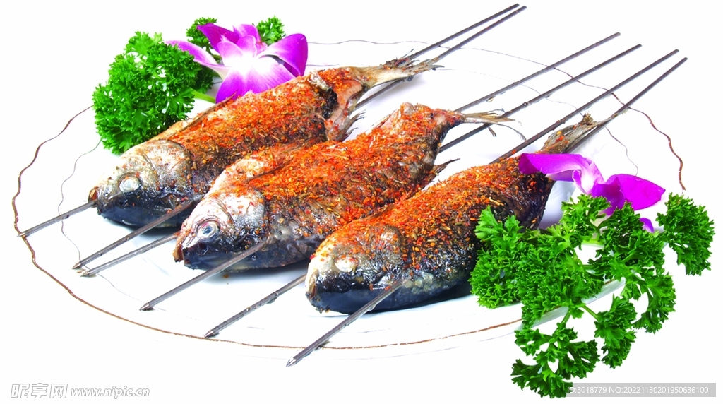烤鯽魚