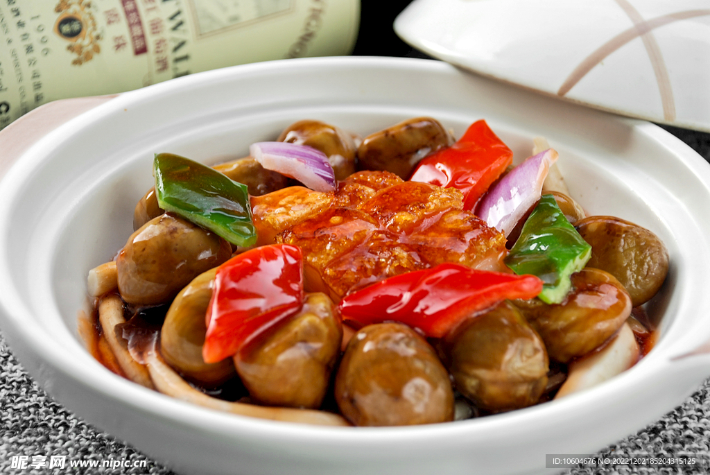 燒肉汁栗子菇煲