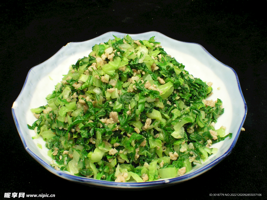 肉沫青菜粒