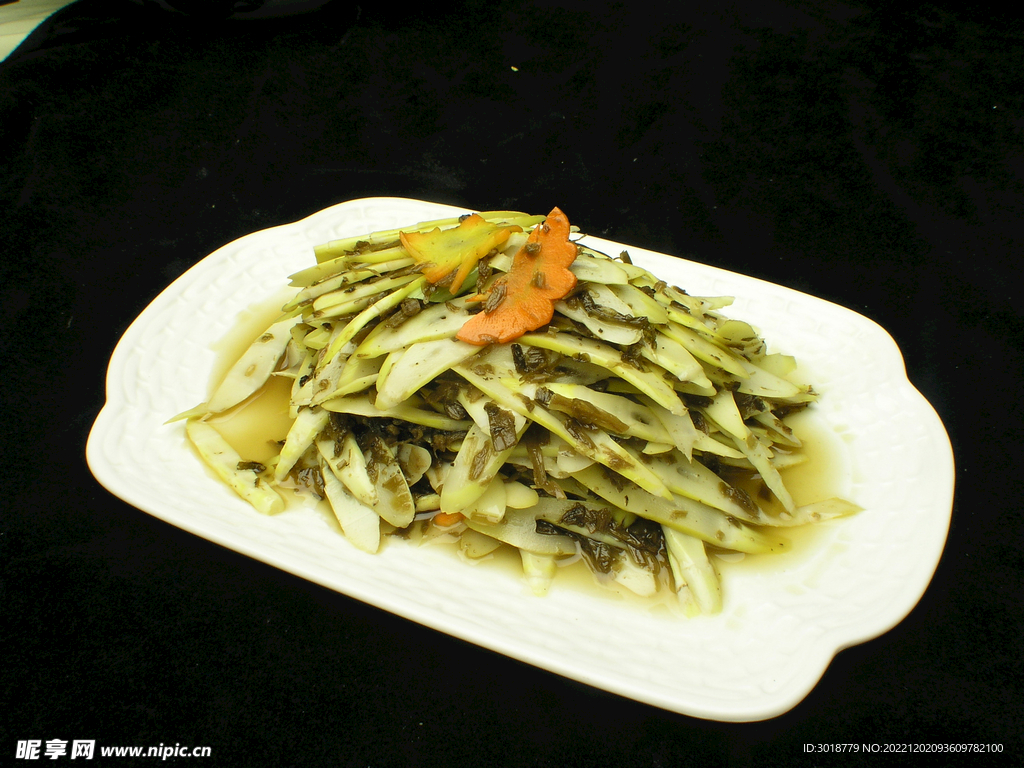 酸菜炒野竹筍