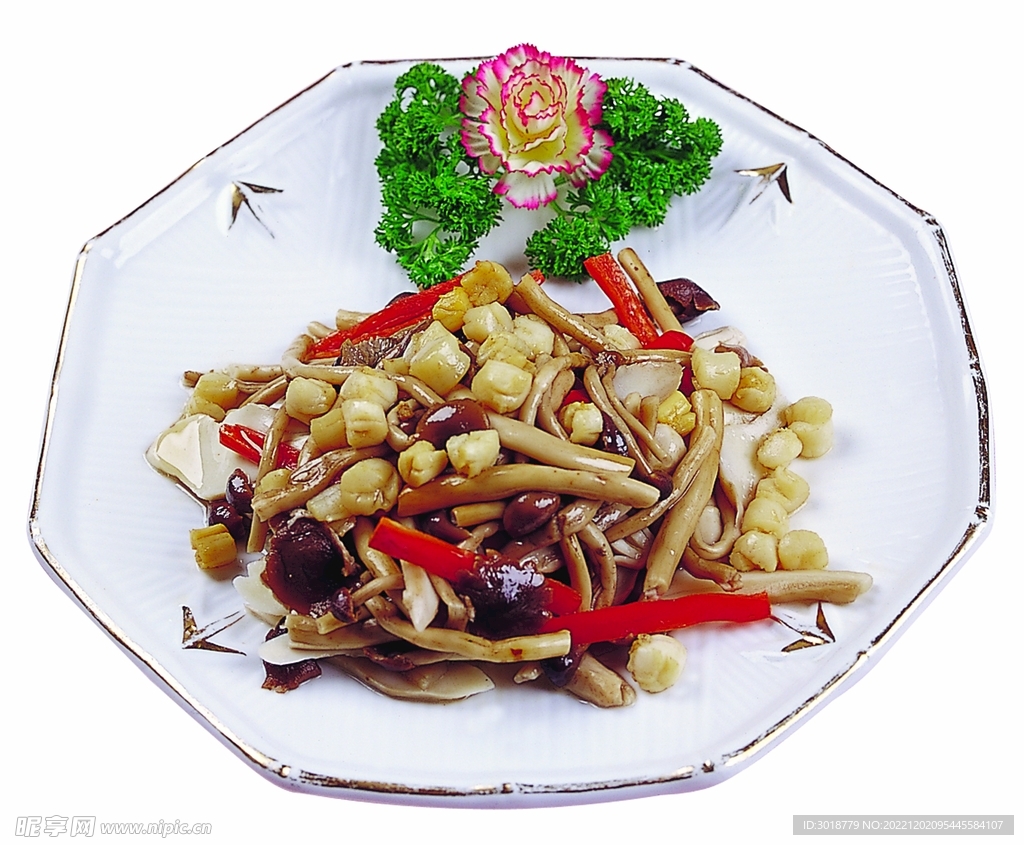 野山菌燉鮮貝
