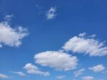 蓝天白云天空风景摄影图