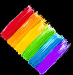 笔刷出的彩虹