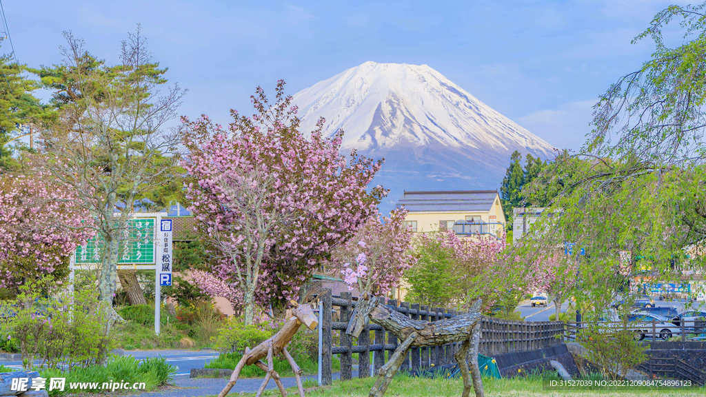 日本富士山摄影图