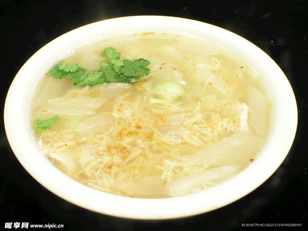 竹蓀汆雞片