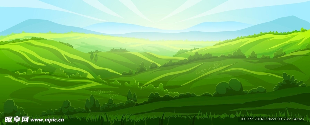 绿色草原风景