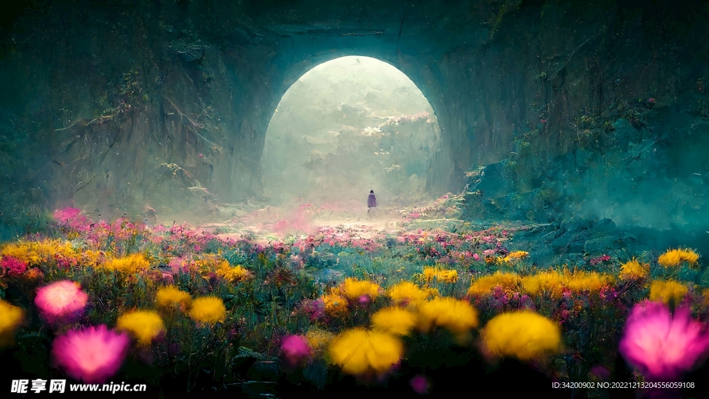 唯美花海壁紙