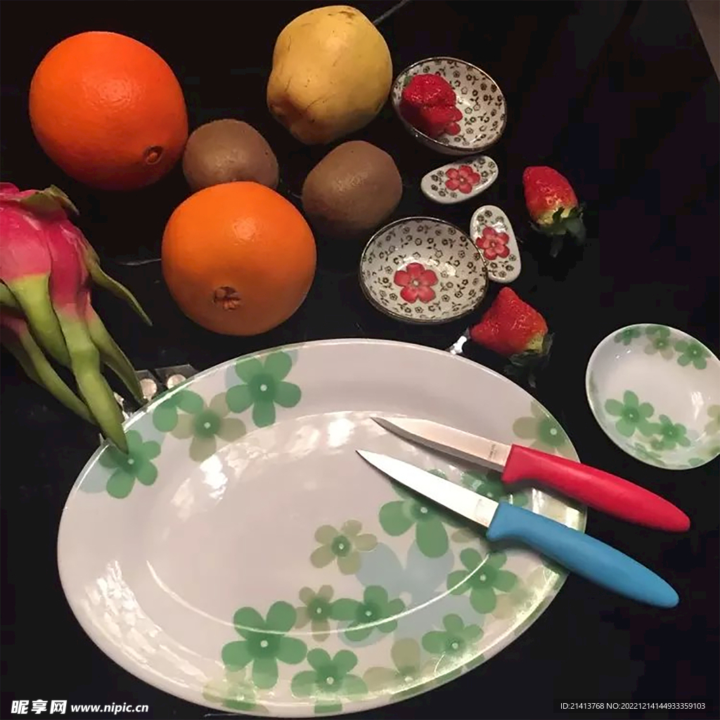 水果拼盤擺盤 