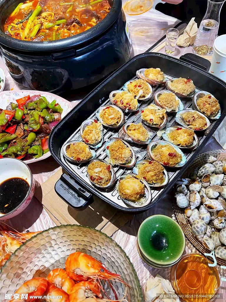 海鮮大餐美食 