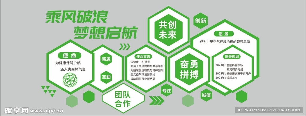 乘風(fēng)破浪文化墻