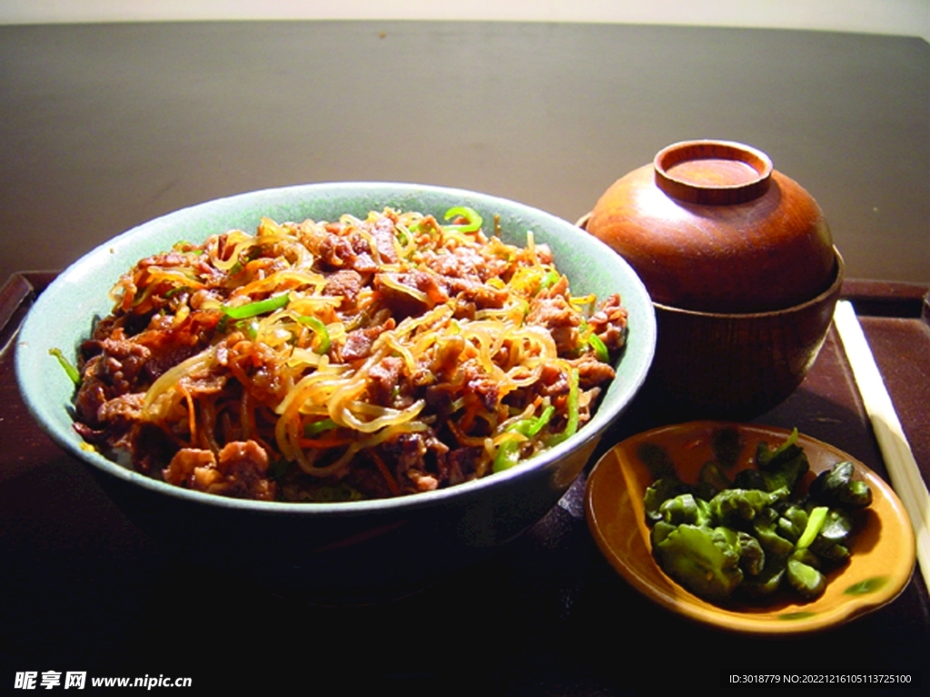 炒牛丼套餐