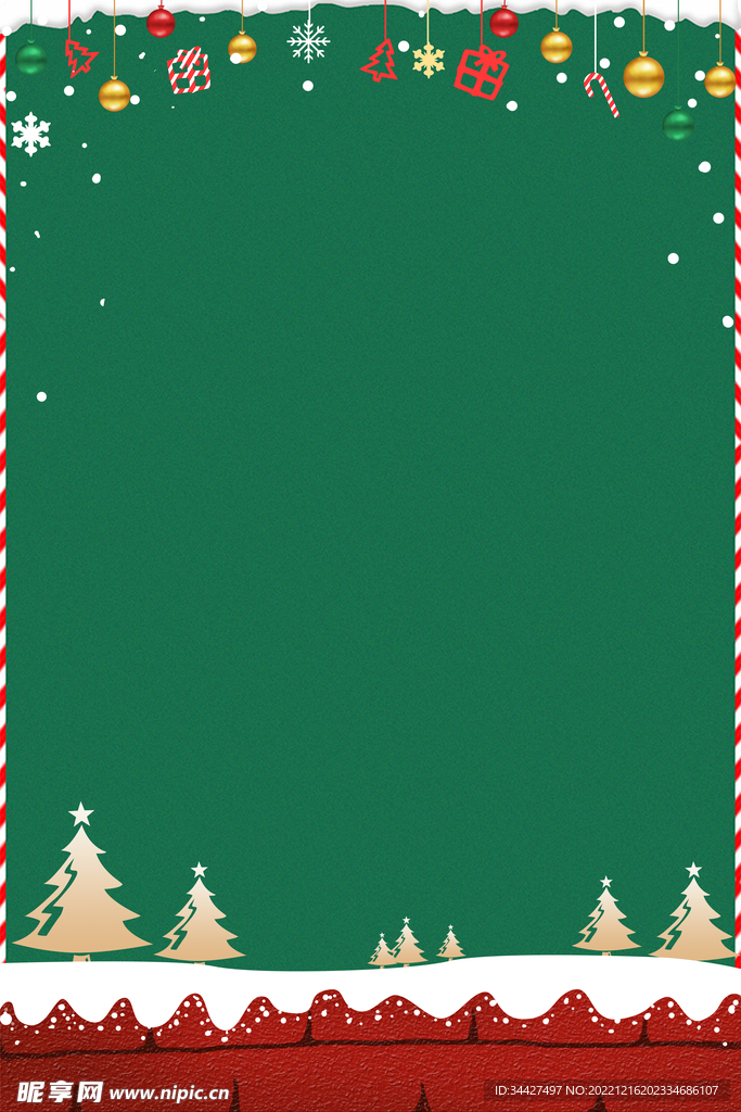 绿色圣诞背景