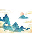 中国风山脉
