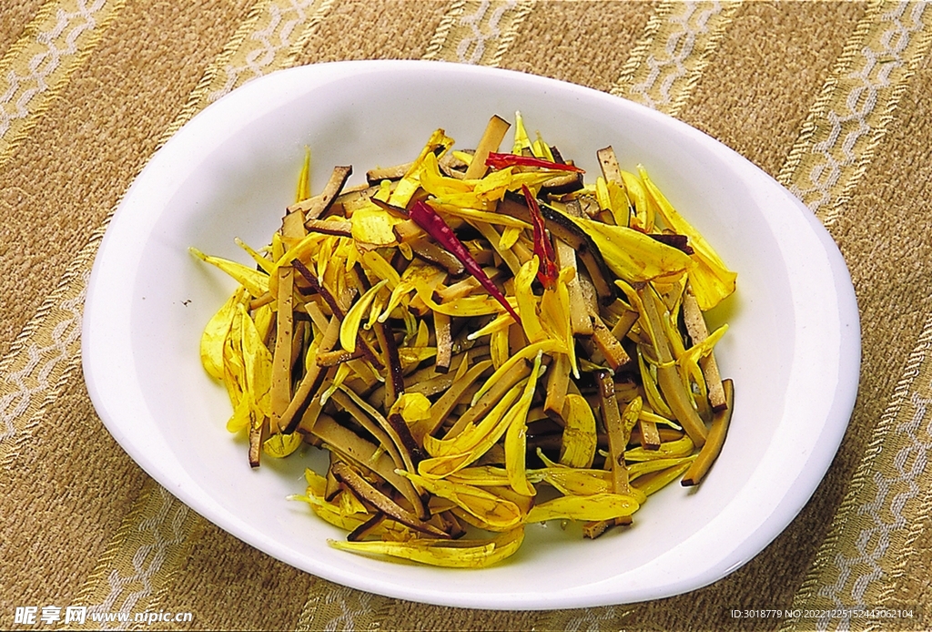 菊花拌香干