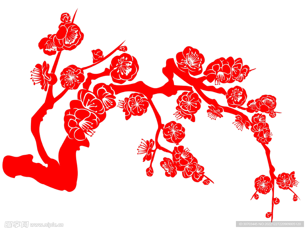 紅色的樹枝