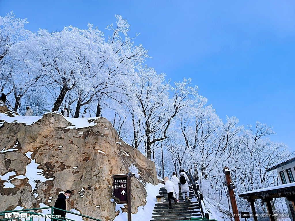 洛阳老君山雪景