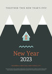 2023新年手绘海报模板