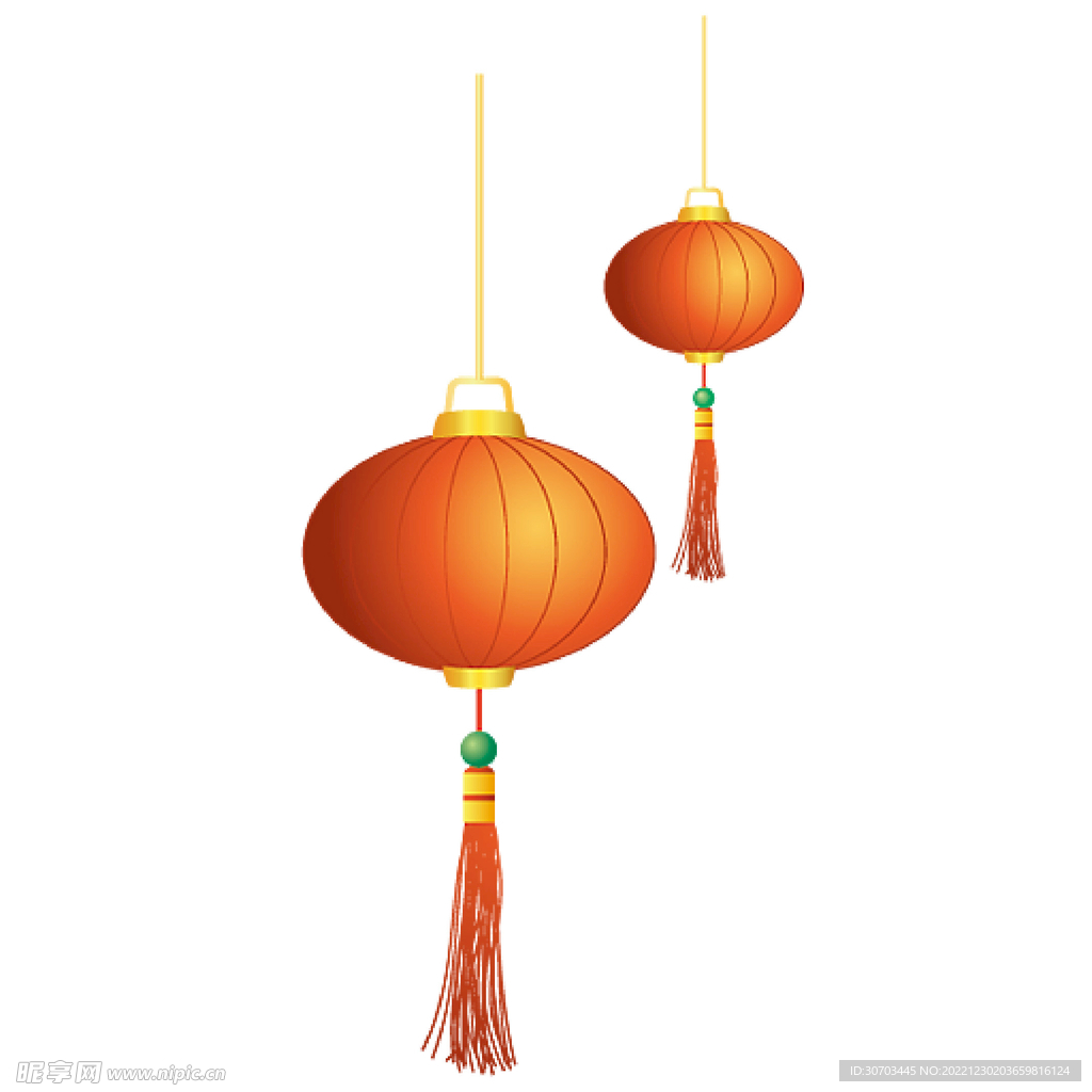 小小的金黃色燈籠