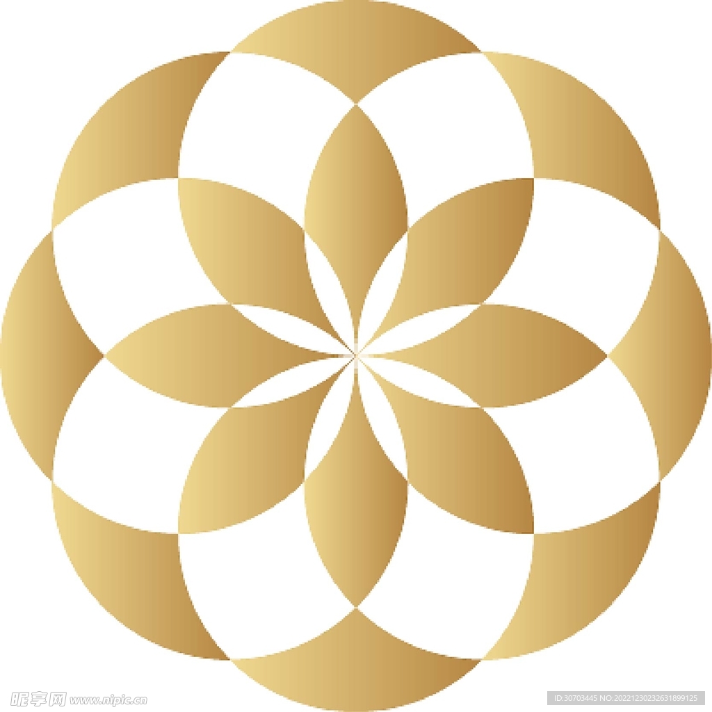 金色的花