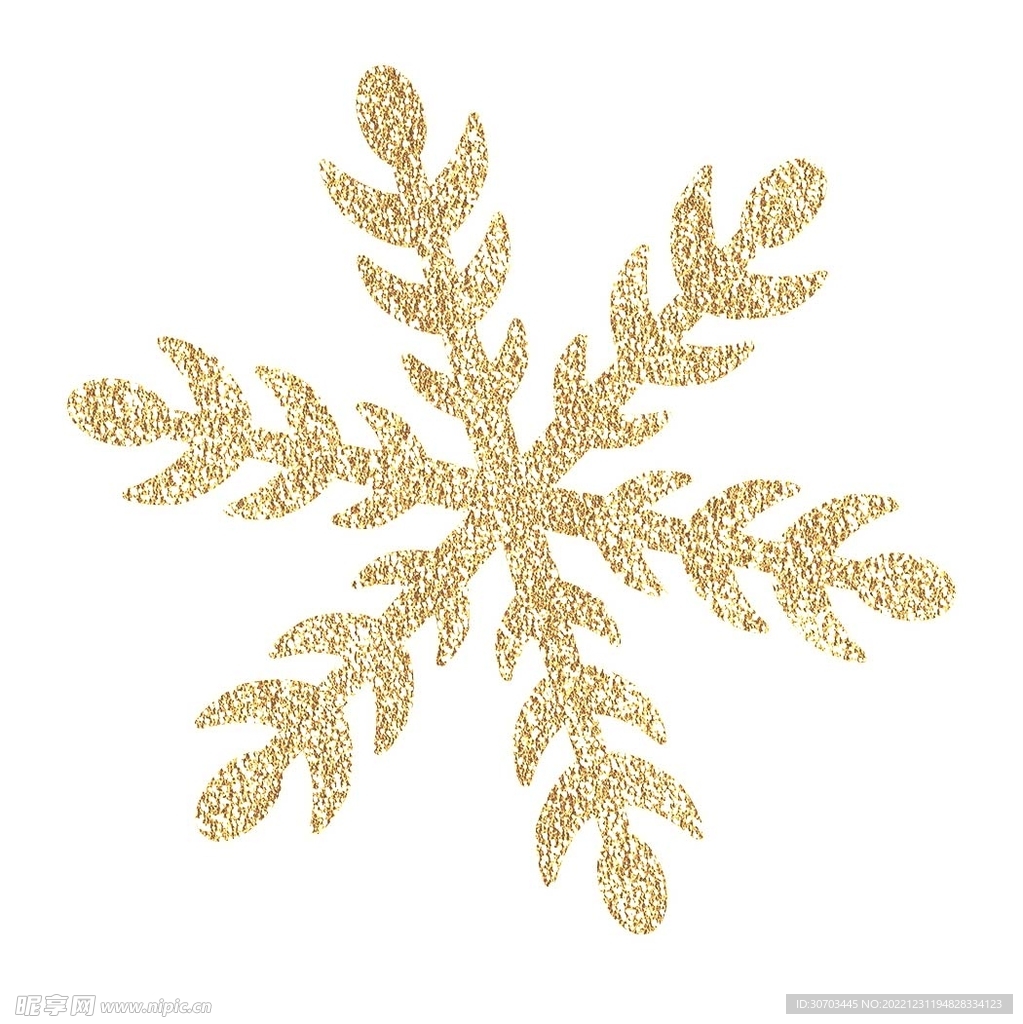 金色雪花