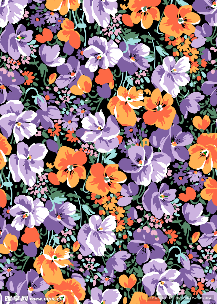 色塊花