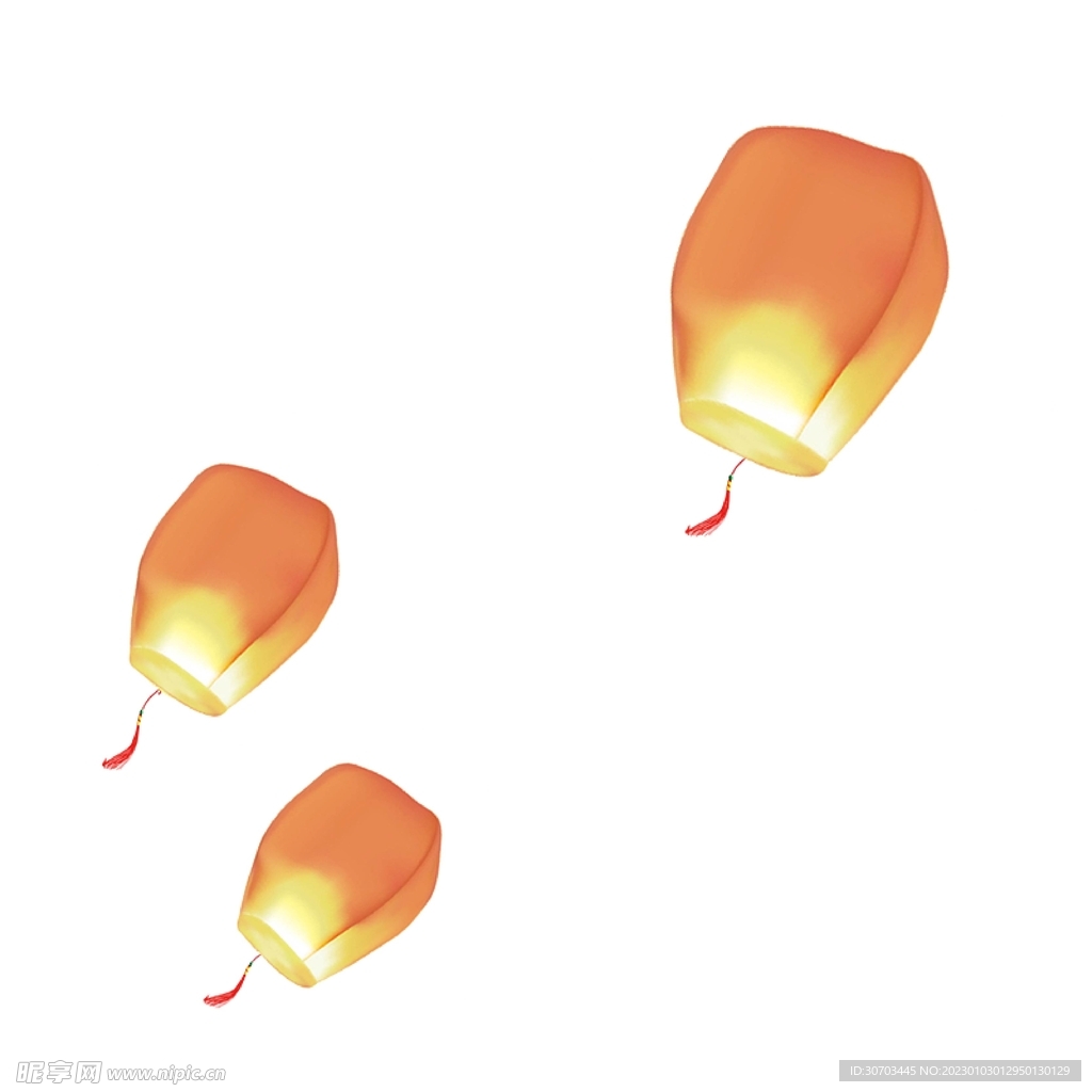 金色孔明燈