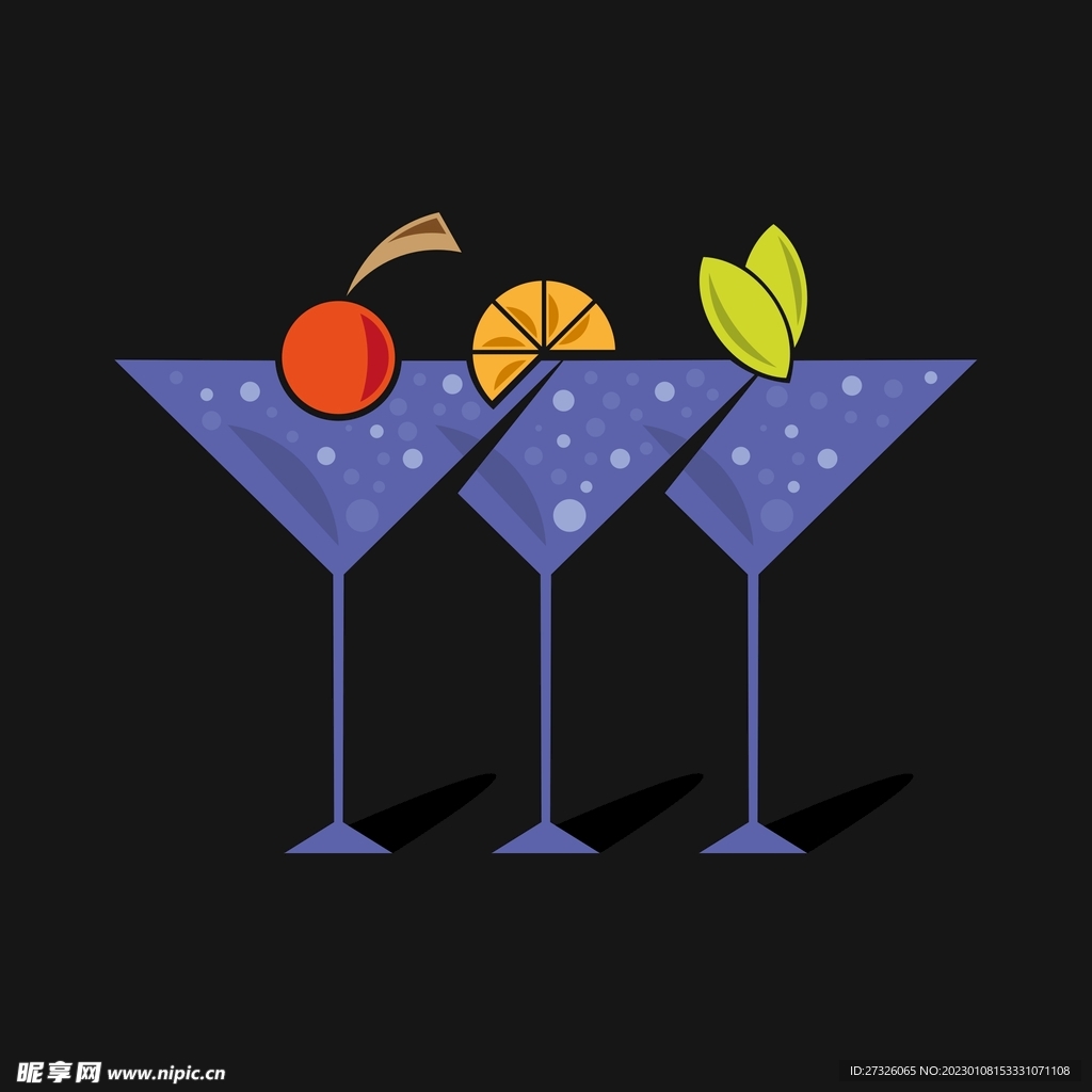 水果茶插畫