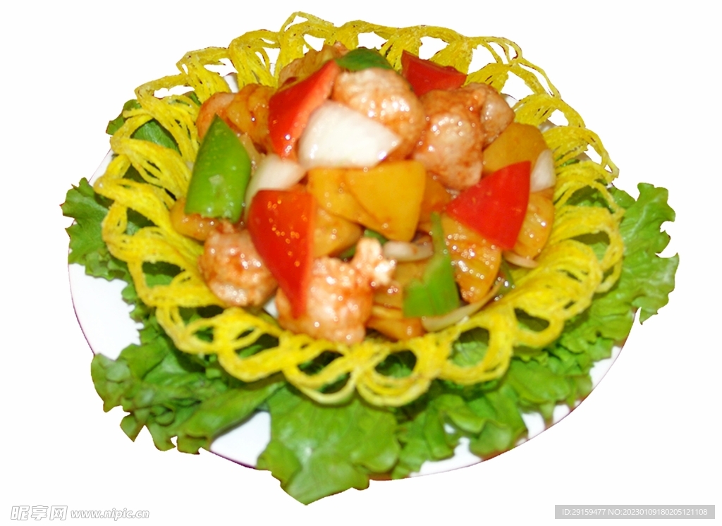 香菠蝦球